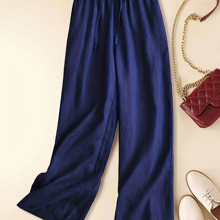 Damen Hosen | Weites Bein mit Bindeband