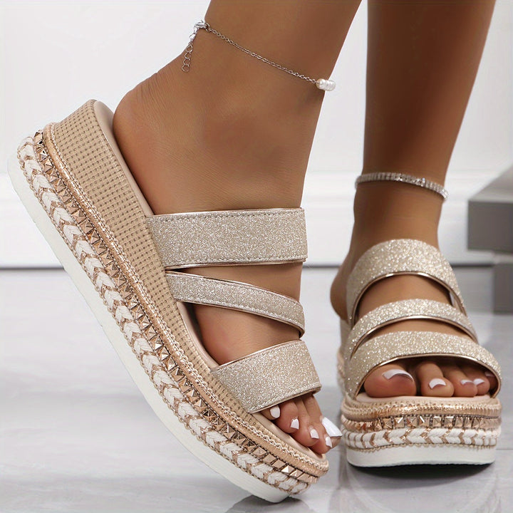 Damen Sandalen | Keilabsatz Plateau