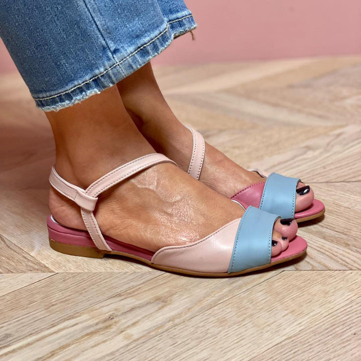 Damen Sandalen | Offene Zehen mit Fersenriemen