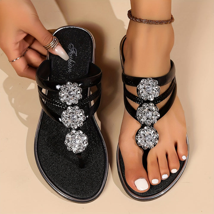 Damen Sandalen | Zehentrenner Zierdetails Offen