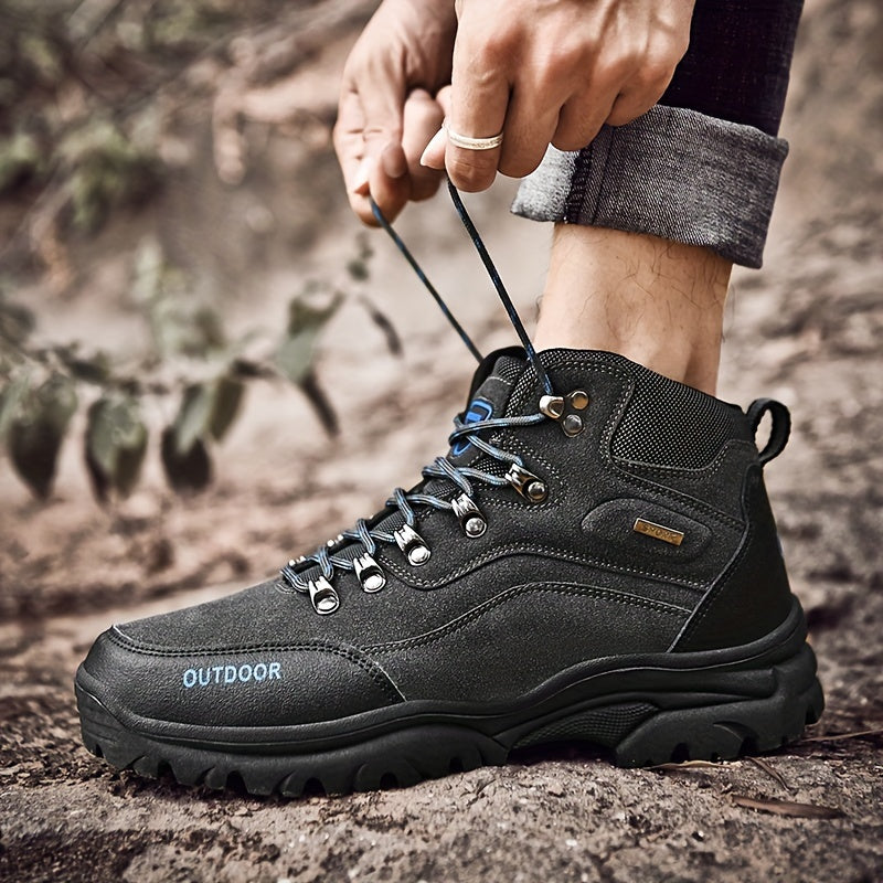 Winterschuhe Herren | Schnürstiefel mit Profilsohle