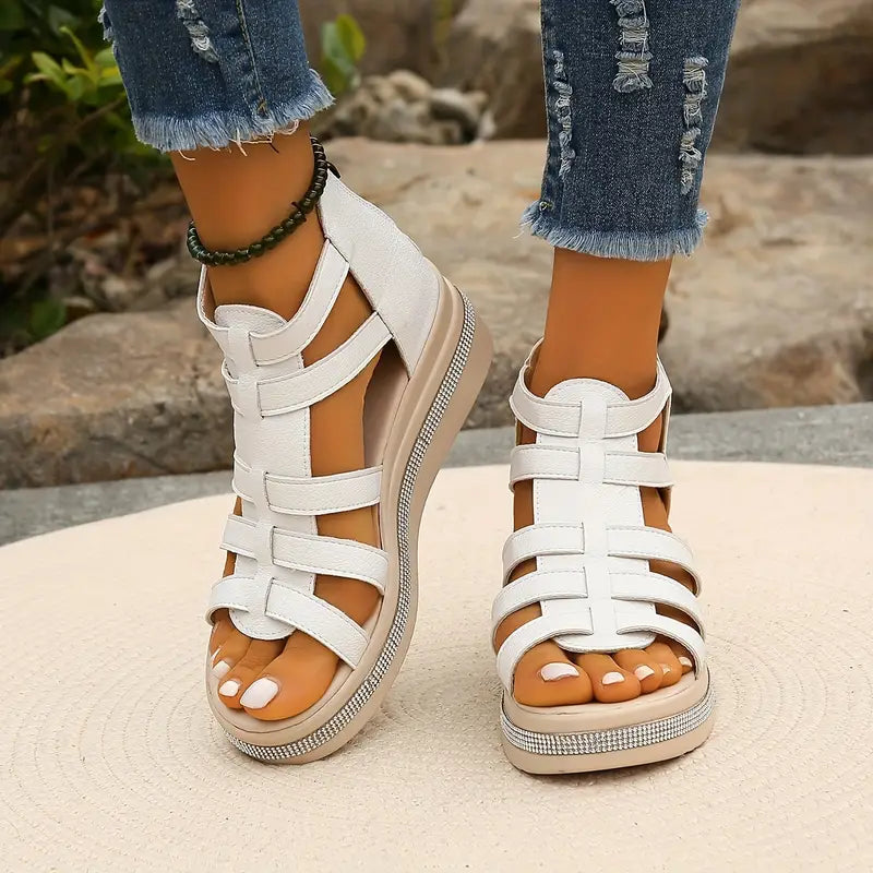 Damen Sandalen |  Mehrere Riemen Plateausohle
