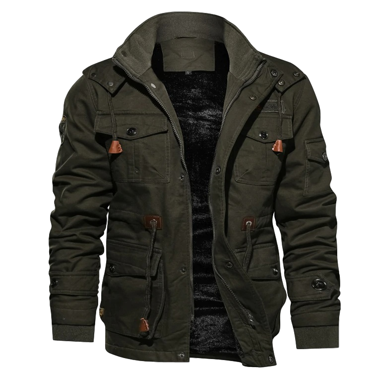 Herren Winterjacke Windabweisende Jacke | Mit Fleecefutter