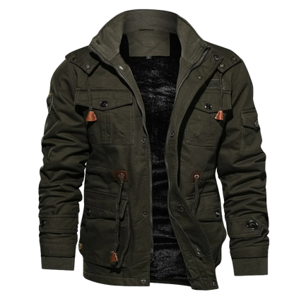 Herren Winterjacke Windabweisende Jacke | Mit Fleecefutter