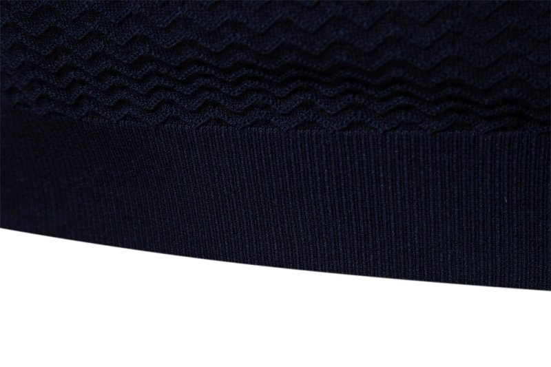 Herren Poloshirt | Reißverschluss Streifendesign