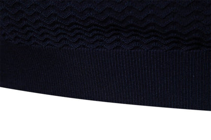 Herren Poloshirt | Reißverschluss Streifendesign