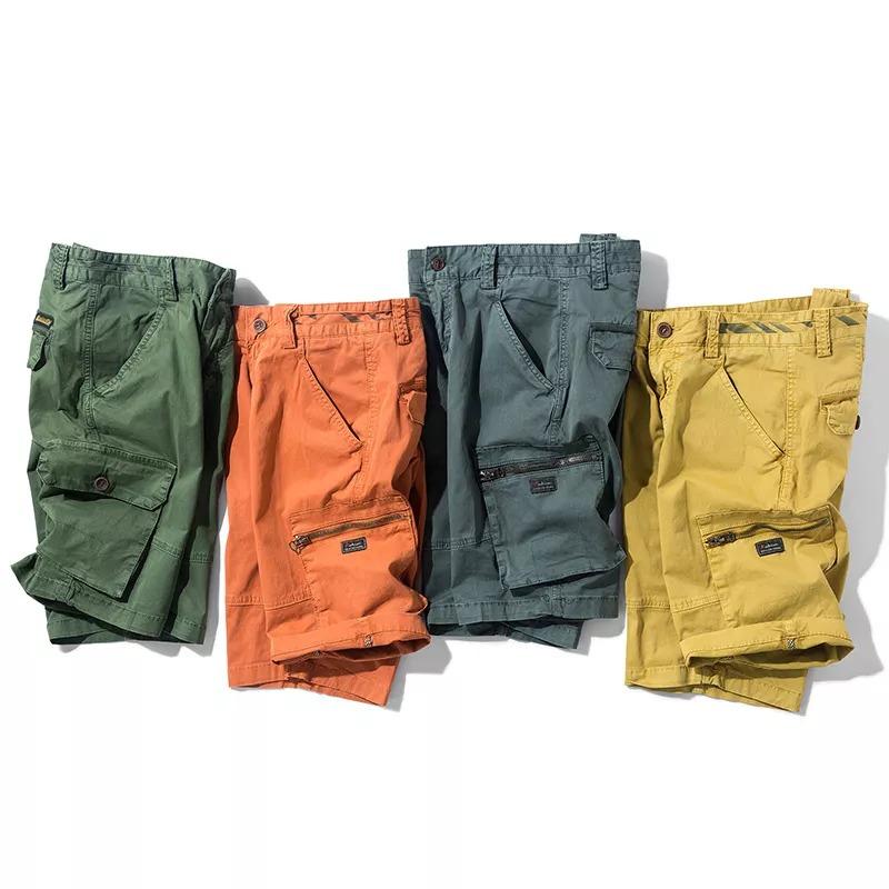 Herren Shorts | Cargotaschen mit Knopfverschluss