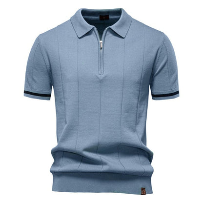 Herren Poloshirt | Reißverschluss Kurzarm
