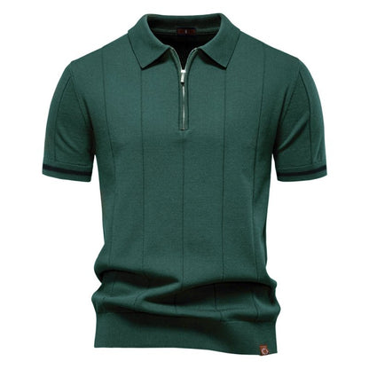 Herren Poloshirt | Reißverschluss Kurzarm
