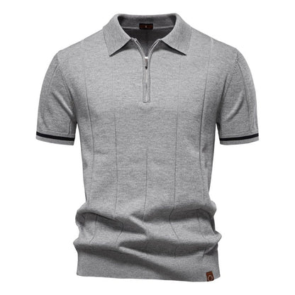 Herren Poloshirt | Reißverschluss Kurzarm