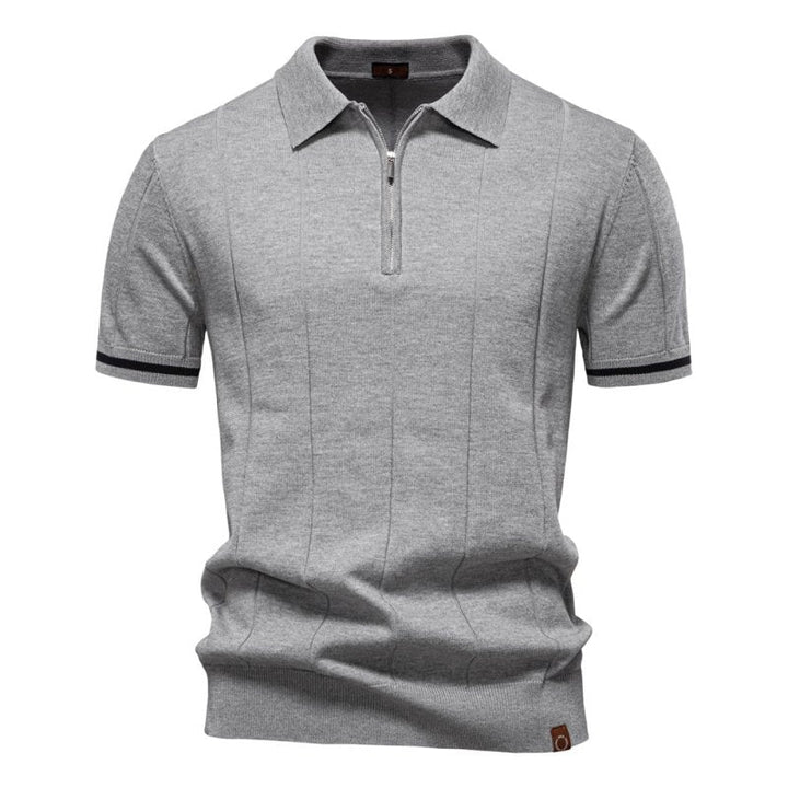 Herren Poloshirt | Reißverschluss Kurzarm