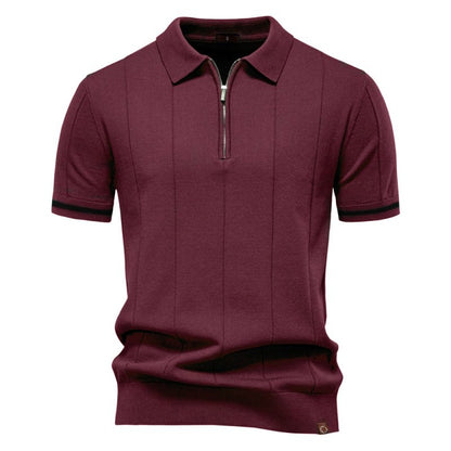 Herren Poloshirt | Reißverschluss Kurzarm