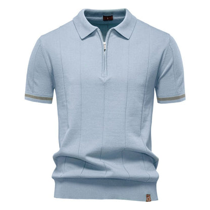 Herren Poloshirt | Reißverschluss Kurzarm