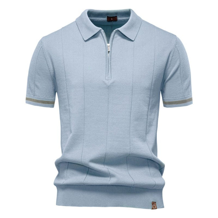 Herren Poloshirt | Reißverschluss Kurzarm