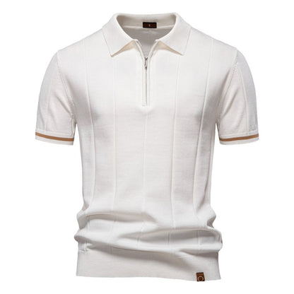 Herren Poloshirt | Reißverschluss Kurzarm