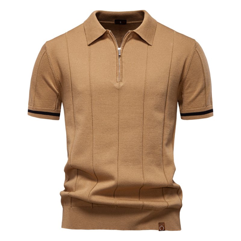 Herren Poloshirt | Reißverschluss Kurzarm