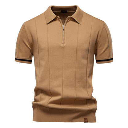 Herren Poloshirt | Reißverschluss Kurzarm