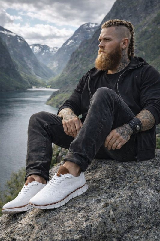 Herren Sneaker | Schnürung Kontrastdetail Struktur