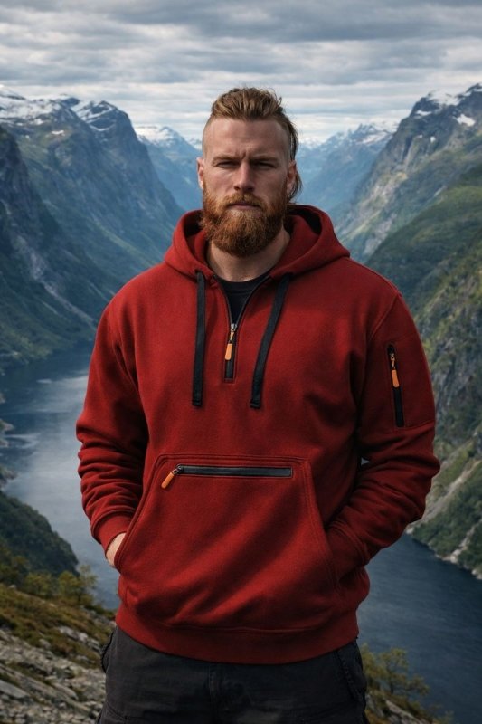 Herren Hoodie | Reißverschluss Tasche