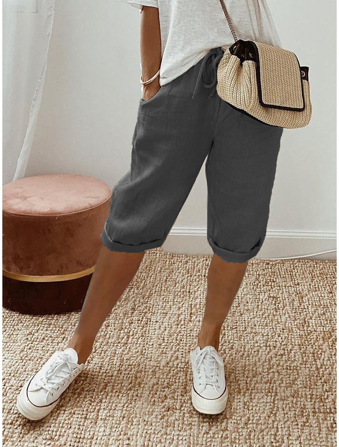 Damen Shorts | Kordelzug Lockere Passform