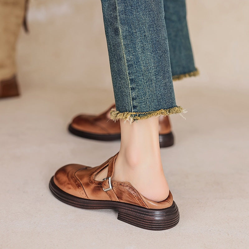 Damen Mary-Jane Schuhe | Riemen Klassische Form