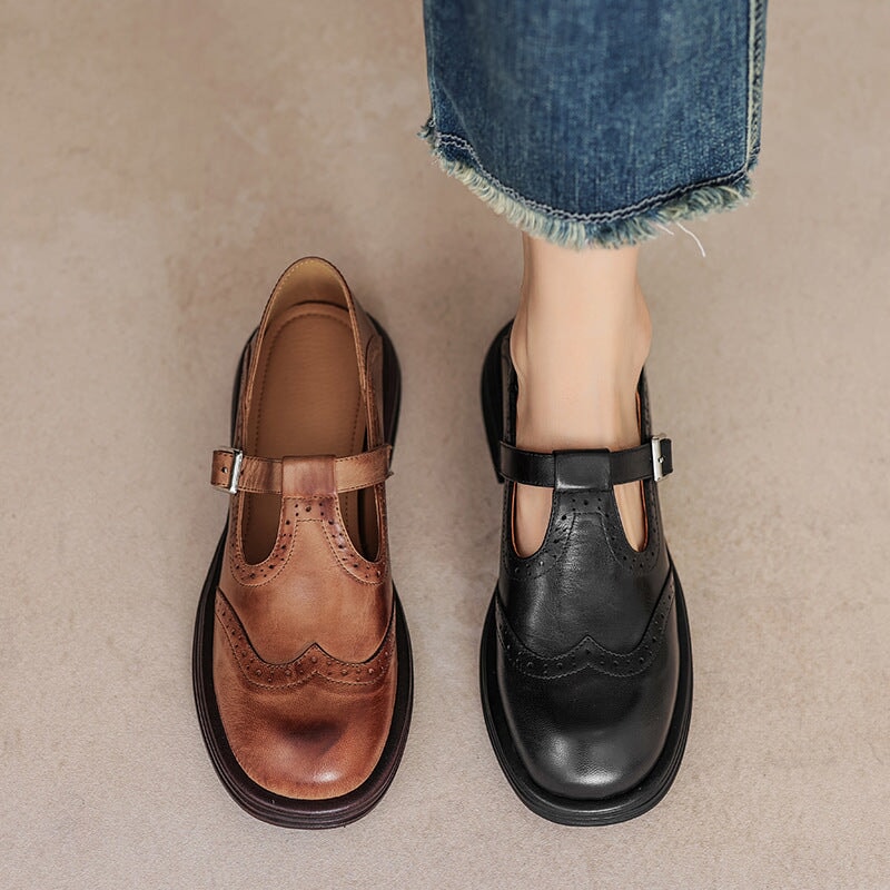 Damen Mary-Jane Schuhe | Riemen Klassische Form