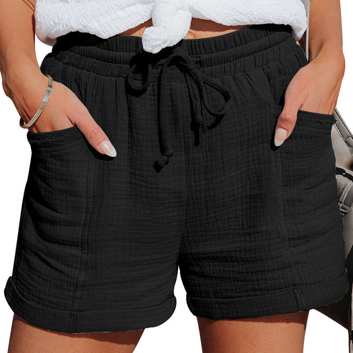 Damen Shorts | Mit Bindeband Taschen