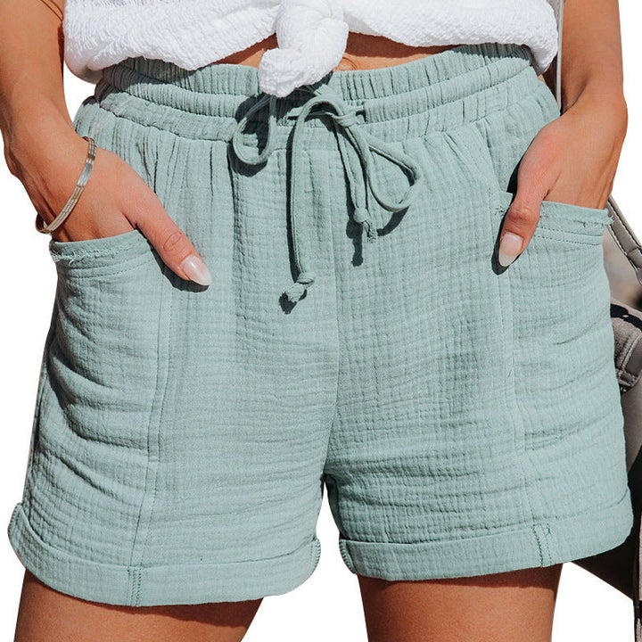 Damen Shorts | Mit Bindeband Taschen