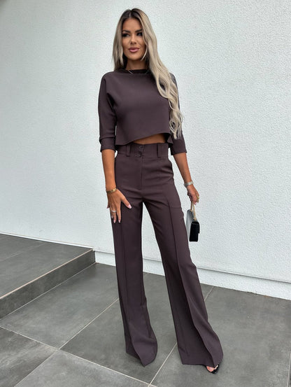 Damen Zweiteiler | Cropped Oberteil und Hose
