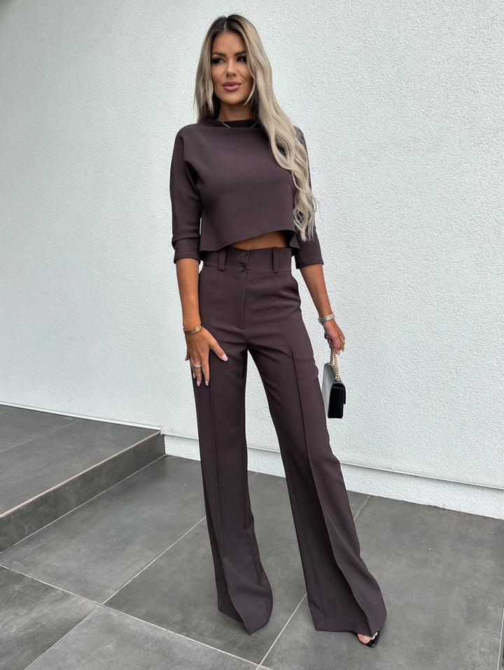 Damen Zweiteiler | Cropped Oberteil und Hose