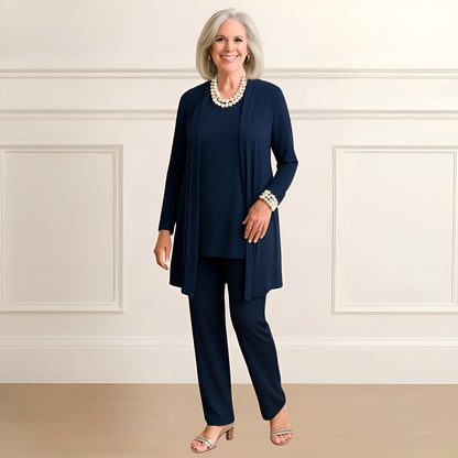 Damen Dreiteiler | Cardigan, Top und Hose