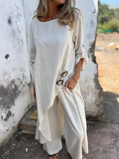 Damen Zweiteiler | Lange Bluse und Hose