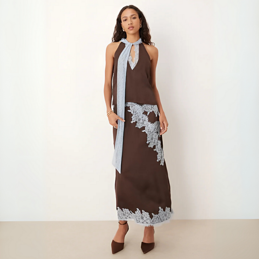 Damen Zweiteiler | Halter Oberteil und Rock
