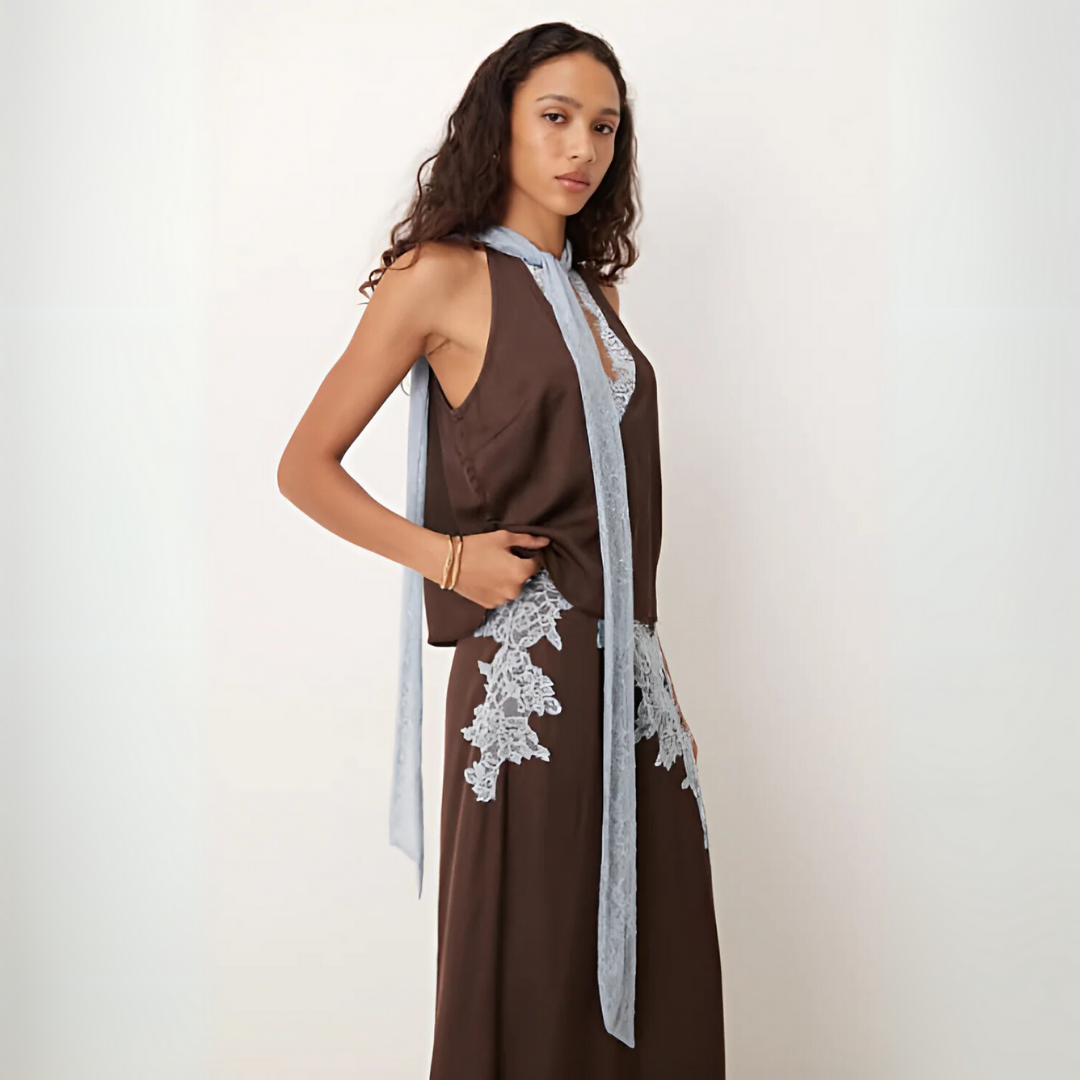 Damen Zweiteiler | Halter Oberteil und Rock