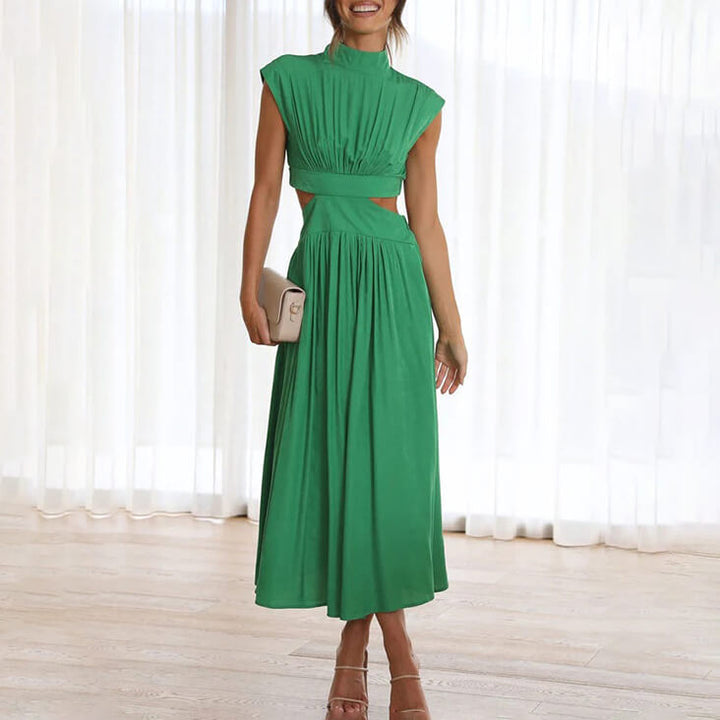 Damen Kleid | Cut Out Hoher Ausschnitt