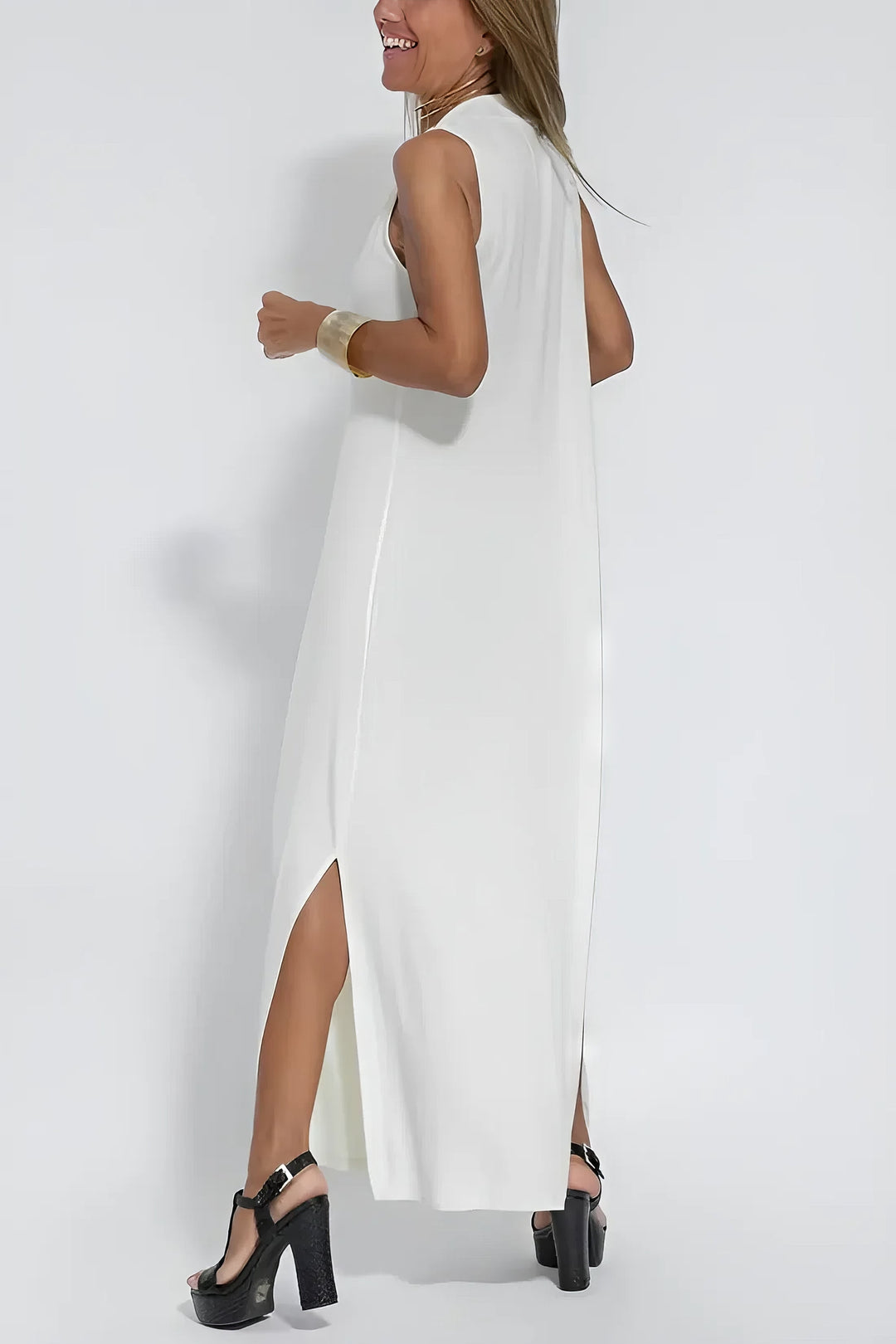Damen Zweiteiler | Lang Kleid und Cardigan