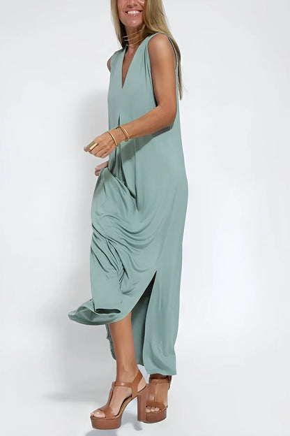 Damen Zweiteiler | Lang Kleid und Cardigan