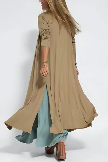 Damen Zweiteiler | Lang Kleid und Cardigan