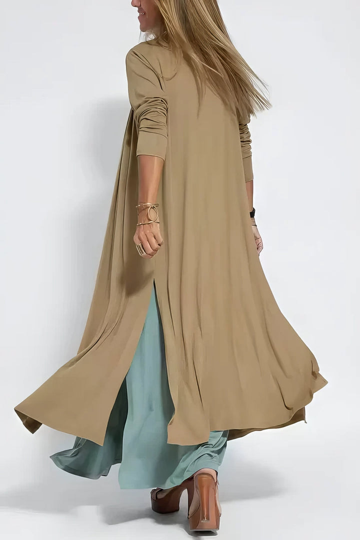 Damen Zweiteiler | Lang Kleid und Cardigan