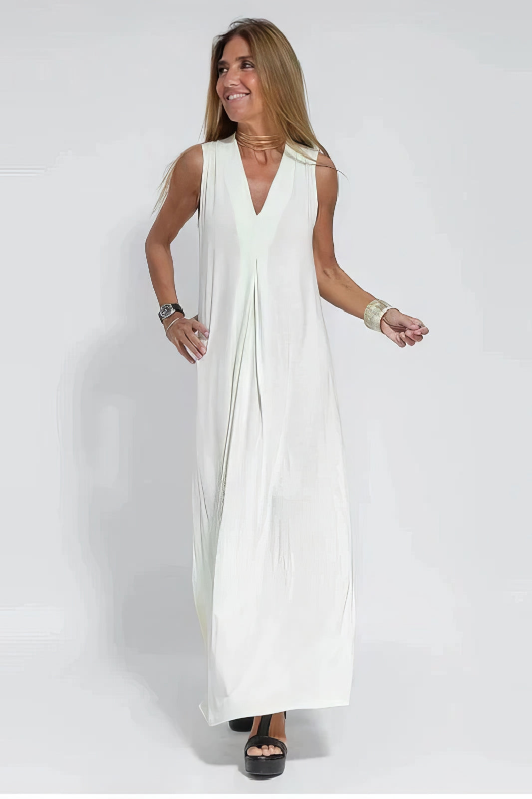 Damen Zweiteiler | Lang Kleid und Cardigan